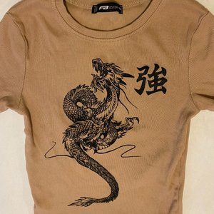 baby tee with dragon design